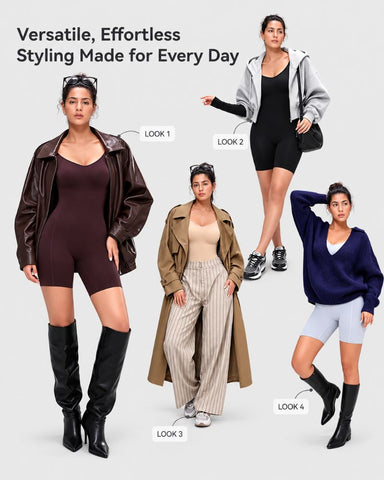 Long-Sleeve Full-Body Sculpting Shapewear Bodysuit