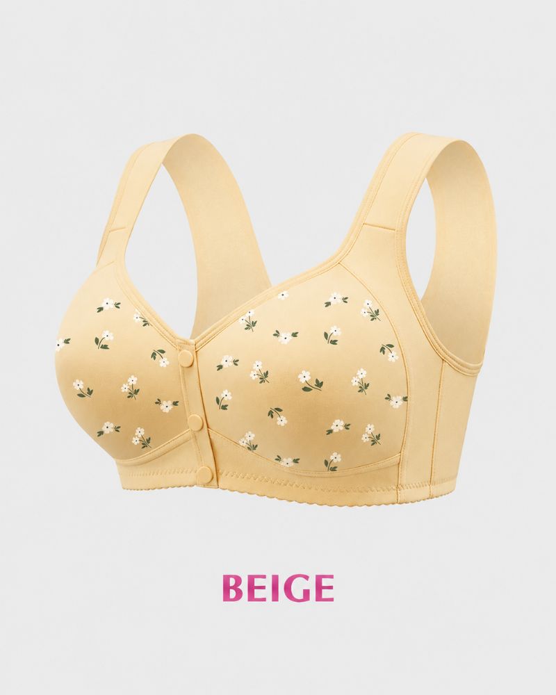 Easy Front-Closure Wireless Support Bra