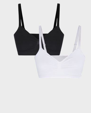 2-Pack Smooth Seamless Wireless Bra Bundle