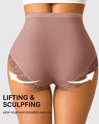 4-Pack High-Waist Lace Shaping Panties