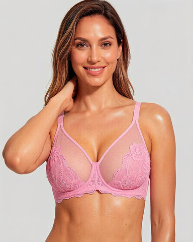 Full Coverage Lace Bras Set of 2