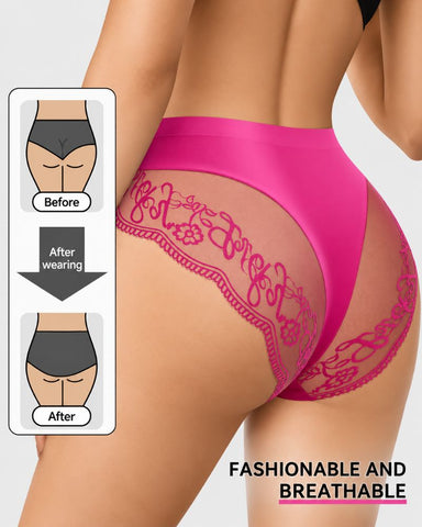 8-Pack Seamless Lace Mid-Rise Stretch Panties
