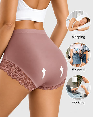 4-Pack High-Waist Lace Shaping Panties