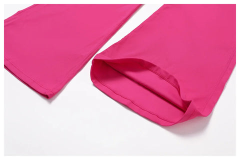 Women’s Halter Neck Bodycon Flare Jumpsuit – Stretchy, Butt-Lifting Activewear