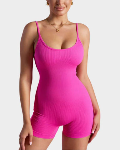 Slimming Spaghetti Strap Romper Shorts