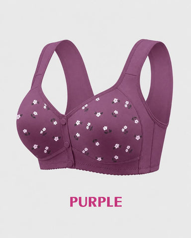 Easy Front-Closure Wireless Support Bra