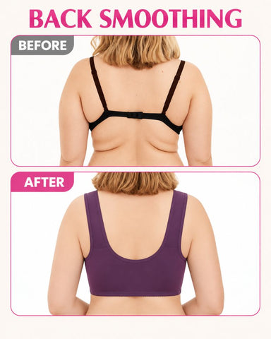 Easy Front-Closure Wireless Support Bra