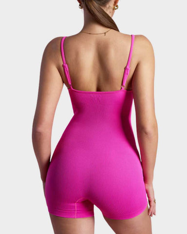 Slimming Spaghetti Strap Romper Shorts