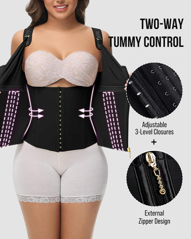 Double Layer Tummy Control Shaper with Bra