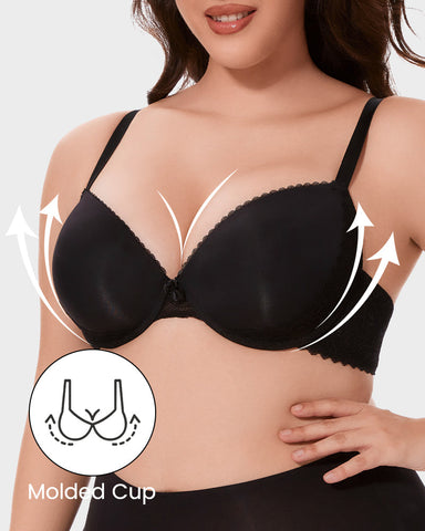 Comfort Lace Trim Push-Up Bra
