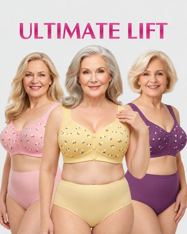 Easy Front-Closure Wireless Support Bra