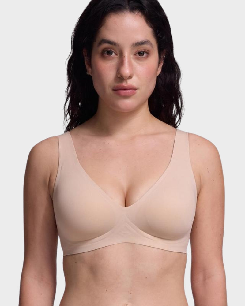 Deep V Seamless Wireless Push-Up Bra