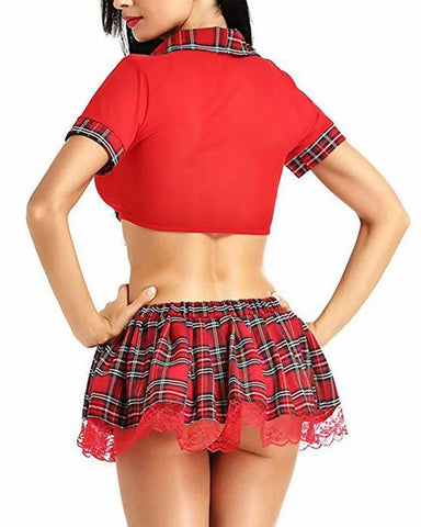 Sexy Women’s Short-Sleeve Multi-Color JK Outfit