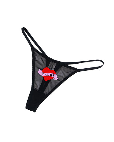 Sexy Low-Rise Mesh T-Back Panties