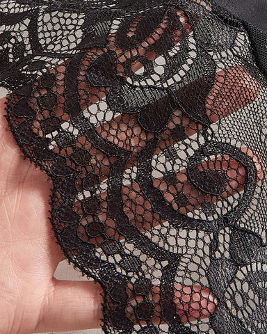 Sexy Lace Suspender Nightdress – Semi-Transparent with Irregular Hem