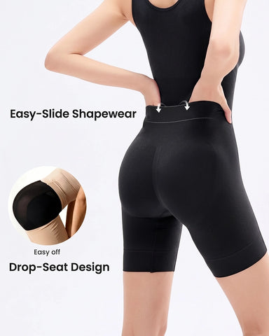 Triple-Zone Compression Drop-Seat Full Body Shaping Bodysuit