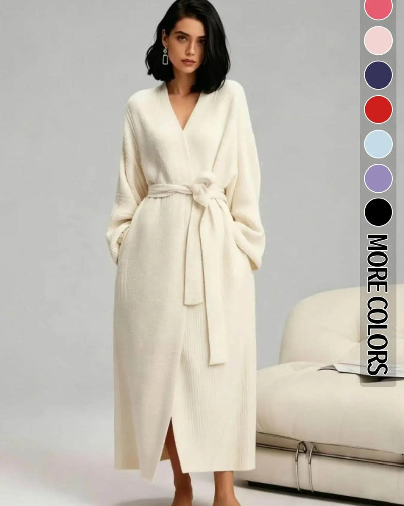 Oversized Double-Sided Fleece Long Robe