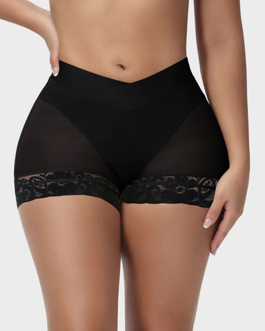 V-Cross Waist Tummy Control Butt-Lifting Shorts