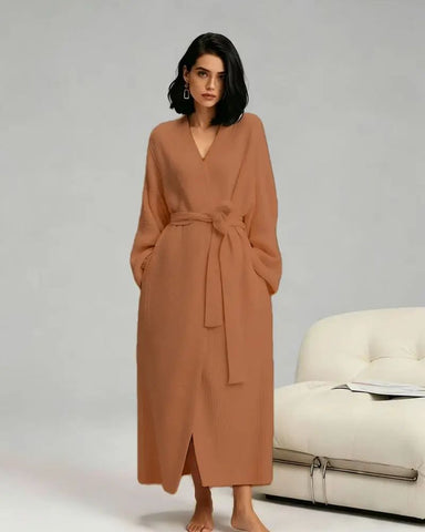Oversized Double-Sided Fleece Long Robe