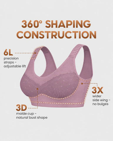 Custom-Lift Easy-On Wireless Full-Coverage Bra