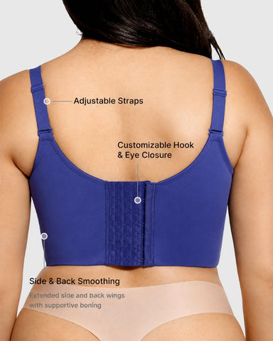 Back-Smoothing Underwire Push-Up Bra