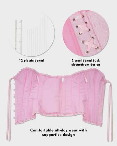 Corset Tops Lace Waist Push Up Shapewear