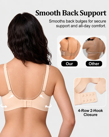 Deep V Seamless Wireless Push-Up Bra