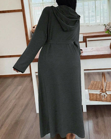 Women’s Long Sleeve Bathrobe – Cozy Casual Robe with Belt