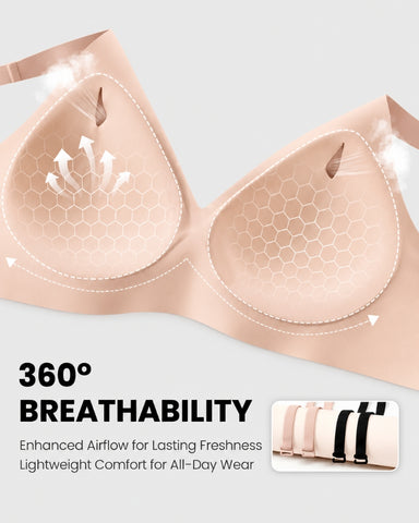 Deep V Seamless Wireless Push-Up Bra