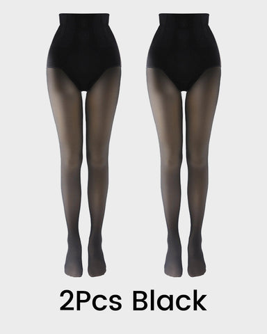High Wasit Sculpting Fleece Lined Tights