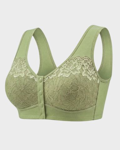 Front-Closure Wireless Support Bra