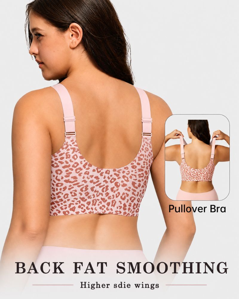 Plus Size Pullover Wireless Full-Coverage Support Bra