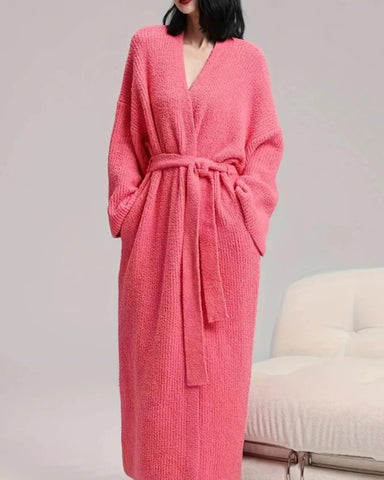 Oversized Double-Sided Fleece Long Robe