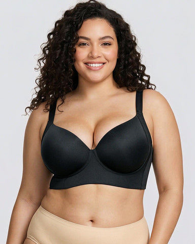Back-Smoothing Underwire Push-Up Bra