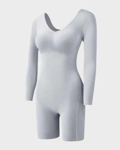 Long-Sleeve Full-Body Sculpting Shapewear Bodysuit