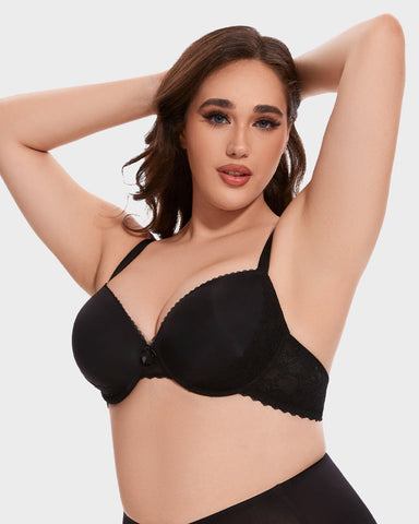 Comfort Lace Trim Push-Up Bra