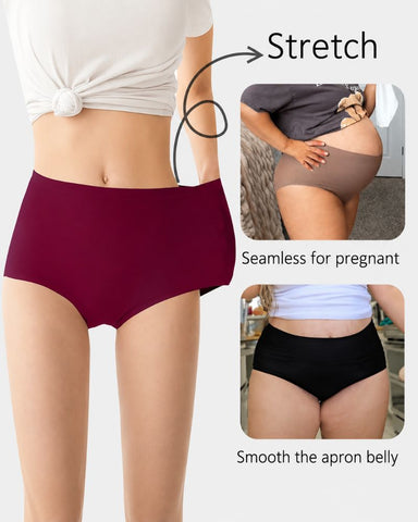 5-Pack High-Waist Seamless No-Show Briefs