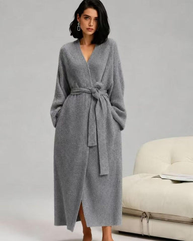 Oversized Double-Sided Fleece Long Robe