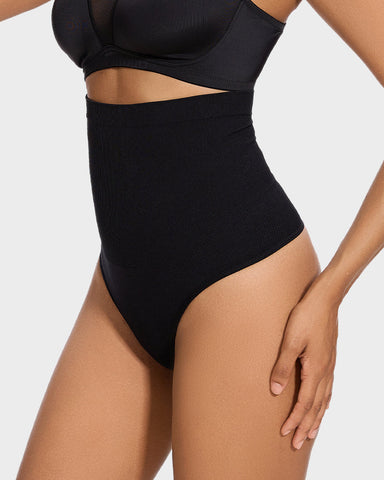 2-Pack High-Waist Tummy Control Thongs