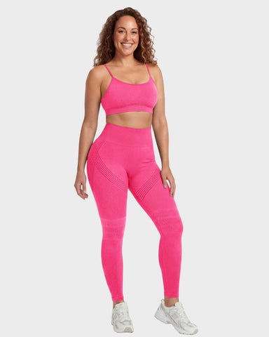3D Textured Tummy Control & Butt-Lifting Leggings