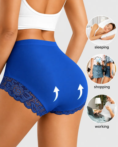 4-Pack High-Waist Lace Shaping Panties