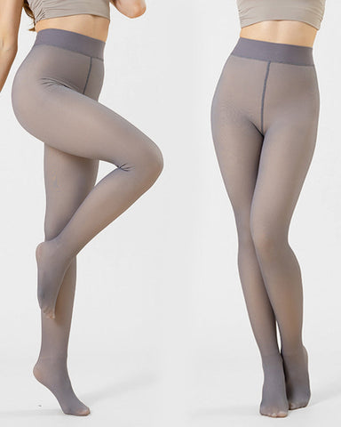 Fleece-Lined Sheer Tights – BOGO