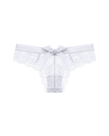 4-Pack Women’s Low-Waist Seamless Breathable Bow Lace Panties