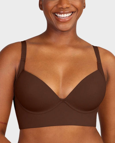 Back-Smoothing Underwire Push-Up Bra