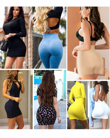 High-Waist Padded Butt-Lifting Shaping Shorts