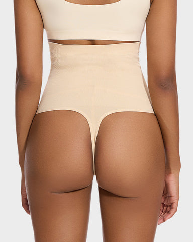 2-Pack High-Waist Tummy Control Thongs