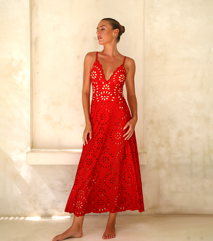 Shapecurve® Flower Hollow One Piece Swimsuit and Skirt