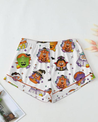 Women's Halloween Print Pajama Set