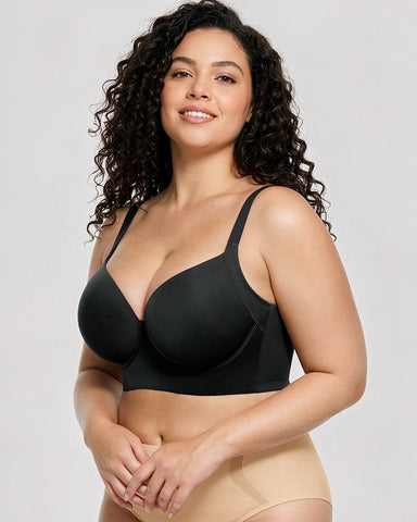 Back-Smoothing Underwire Push-Up Bra