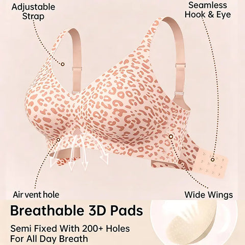 Jelly Soft Wireless Deep V Lift Bra